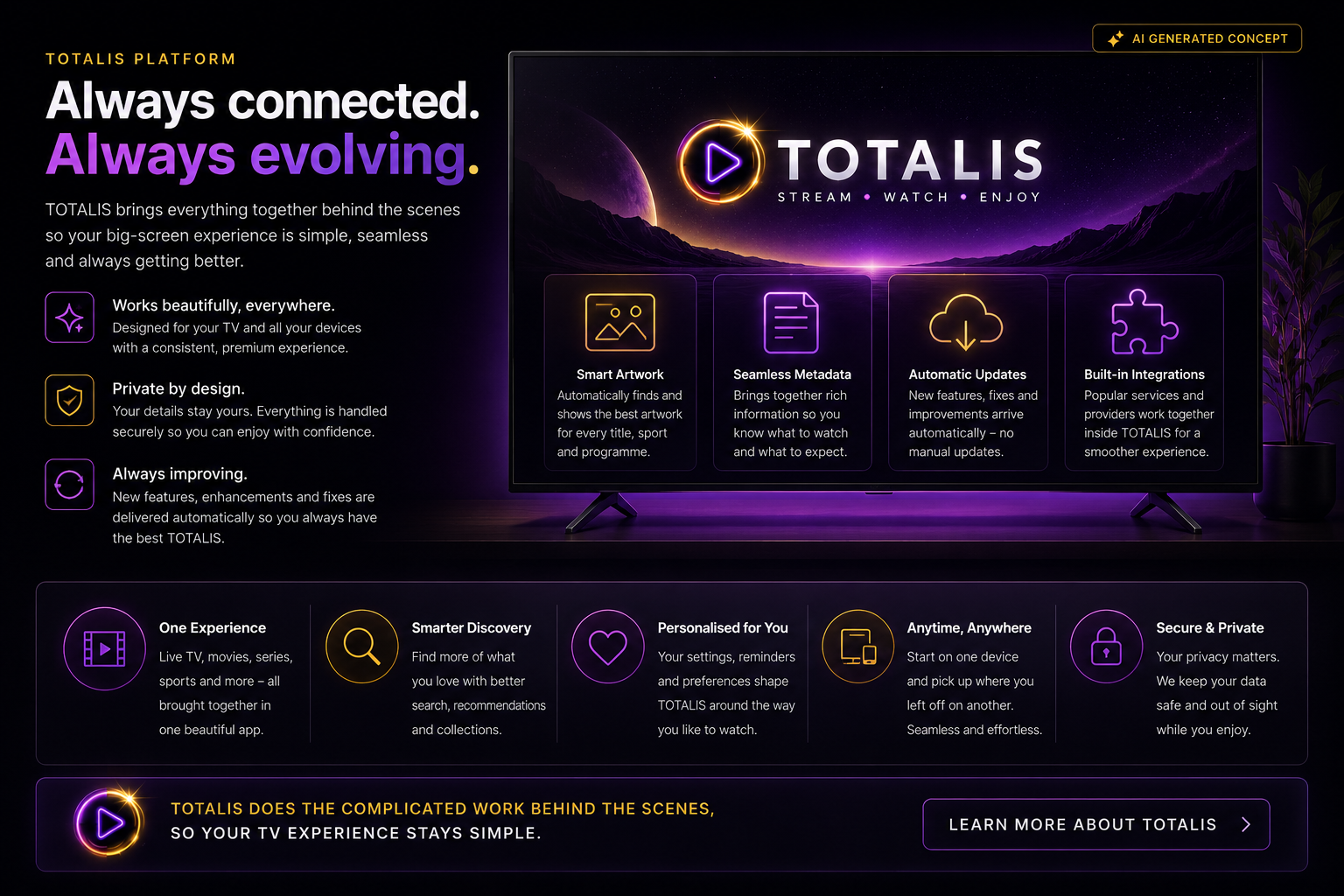 AI-generated TOTALIS connected platform concept